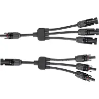 EnjoySolar enjoy solar Solarstecker 3-fach mit 20 cm Kabelverlängerung, IP67, PV-Steckverbinder, 0% MwSt.
