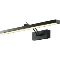 Licht-Erlebnisse LED Bilderleuchte Aluminium verstellbar B: 60,5 cm mit Schalter Schwarz 3000 K warmweißes Licht 570 lm