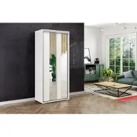 FURMEB Patryk Hojka FurMeb24 Schiebetrenschrank A4 12521562 cm â Wei - mit Spiegel