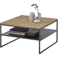 MCA Couchtisch Mineral | 70x70 | Eiche / schwarz