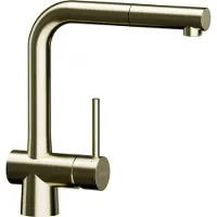 Schock Armatur LAIOS in WHITE GOLD mit schwenkbarem Zugauslauf