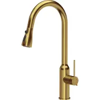 Quadron Virtuvinis maišytuvas Quadron Jessica Q LINE PullOut SteelQ auksinis stovas (84818011)