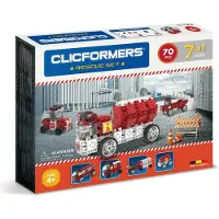 Merkloos Clicformers Brandweer Set, 7-in-1, 70dlg