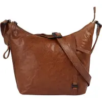 Spikes & Sparrow Umhängetasche Crossover Damen cognac