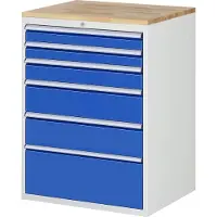 RAU Schubladenschrank Buche-Top und 6 x Schubl.-XL 2x90 1x120 2x180 1x270mm