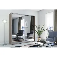 FURMEB Patryk Hojka FurMeb24 Schiebetrenschrank A1 23021562 cm â Sonoma Eiche - mit Spiegel