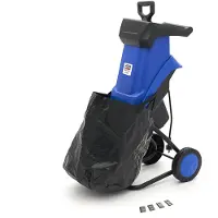 HBM Elektrohäcksler 2500W - Gartenhäcksler / Holzhäcksler für 40 mm Äste und 2 inklusive Klingen