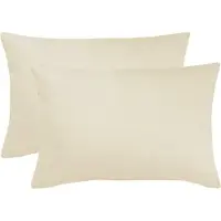 Bettwaren-Shop Single Jersey Kissenbezug Ulm 2er Pack 40x60 cm vanille