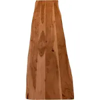 Casa Massiva Holzplatte 180x40 cm Curtis, Tischplatte aus Akazienholz massiv + nussbaumfarben, Baumkanten-Platte für Heimwerker, geeignet für Arbeitsplatten, Tische & Fensterbretter