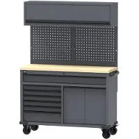OEM Elektrische Werkbank mit 7 Schubladen und Oberfläche, grau