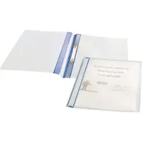 WARMBIER Schnellhefter IDP-STAT, ESD, blau/transparent 5710.A4.1 (Pack à 25 Stück)