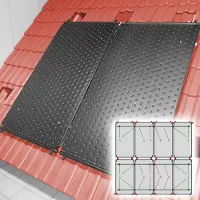 Roth SET Solar Schwimmbadabsorber HelioPool L I 4 x 2 Stk senkrecht I 17,76 qm I bis 60 cbm Wasservolumen