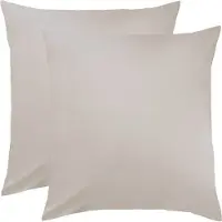 Bettwaren-Shop Single Jersey Kissenbezug Ulm 2er Pack 80x80 cm platin