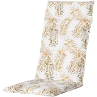 Madison Tuinstoelkussen hohe Rückenlehne 50x120 cm Universal Flora Gelb für den Außenbereich