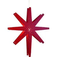 Best Season Holzstern "Tall" Farbe: rot, ca.70 x 60 cm, incl. Kabel, 268-45
