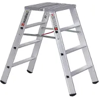 Euroline Premium 30581 Stufenstehleiter breit 2x4 Stufen