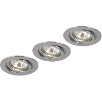 Globo Deckenleuchte Wohnzimmer Deckenlampe Einbau Deckenstrahler 3er Set 12111-3