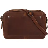 Cluty Umhängetasche Damen cognac