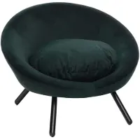Flamingo Hundesofa Dolco rund grün, Maße: 54 x 50 x 40 cm