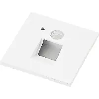 Arcchio LED-Einbaulampe Neru, 7 cm, weiß, eckig, Sensor