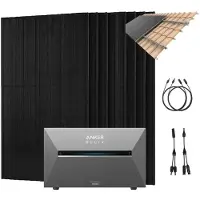 Anker SOLIX 4.000 W Balkonkraftwerk mit Solarbank 3 Pro Mit Halterung für Dachziegel