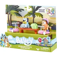 Sonstige Verlage BLUEY Bluey & Bingo Scooter Fun, Spaß auf einem Roller – Set aus Figuren und Zubehör