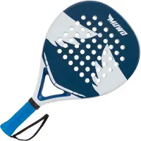 MUWO Padel-Set "Sevilla" | Padelschläger + Tasche | Fiberglas-Rahmen & EVA-Kern | Rundform für optimale Kontrolle | MW-270