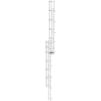 MUNK Günzburger Steigtechnik MUNK ortsfeste Steigleitern Aluminium, 15,12m SH