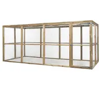 FATMOOSE Voliere CheeryChicken Cove aus Holz für Hühner - 448x179x183 cm