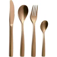 Comas Besteck-Set BARCELONA KUPFER 24 Teile Edelstahl 18/10 - 3 mm / PVD-Beschichtung / Kupfer-Finish