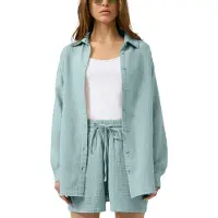 QS Langarmbluse Bluse extra lang, in Crashed-Optik