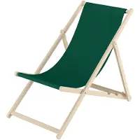 Erst-Holz Buche-Liegestuhl, Gartenliege klappbar Strandstuhl Stofffarbe wählbar V-10-110