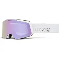 100% - Skibrillen - Snowcraft S HiPer Goggle White / Lavender - Mirror Lavender Lens - Weiß