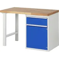 RAU Werkbank 7502A1, B1250xT700xH890mm, 1x Schublade-TA, 1x Tür