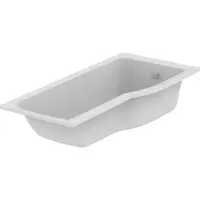 Ideal standard Dusch-Badewanne Connect air, Version rechts, 170 x 80 x 46,5 cm, 1135 x 1