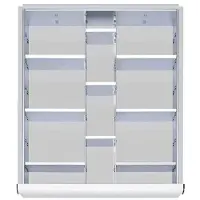 Stier Einteilungsset für Schubladen der Blendenhöhe 120-150mm 2x9 Trennwände