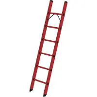 Proregal Sprossen-Anlegeleiter GFK ohne Traverse 6 Sprossen