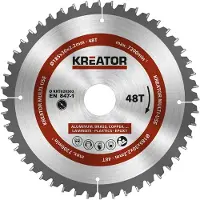 Kreator Kreissägeblatt 185 x 30 x 2,2 mm für Metall Holz PVC inkl. Reduzierringe