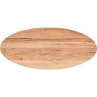 Casa Massiva Runde Tischplatte Brasilia | 80 x 80 cm | Akazienholz massiv | Farbe: Natur | Schweizer Kante | Pflegeleichte DIY Holzplatte | geeignet für Esstische/Bartische/Küchentische