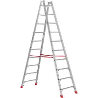 Euroline Premium 305 Sprossenstehleiter 2x10 Sprossen