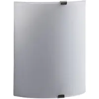 LINDBY LED-Wandleuchte Helmi, Höhe 21 cm, Glas, halbrund