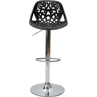 Miliboo - Design-Barhocker Barock Schwarz 2er Set BAROCCA.