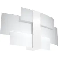 Sollux Wandleuchte CELIA weiß 2xG9 8W Stahl/Glas 23x7x42cm