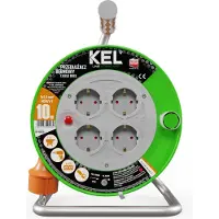 Plastrol Kabeltrommel 10 m 4 Steckdosen 230V 16A Schuko 3680 W