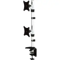 Jenimage ME210TK ergonomische Tischhalterung - 2 Monitore Neigen -20 bis +25 Grad Drehen 20 Grad Schwenken 360 Grad fuer 15 bis 27 Zoll