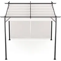 Blumfeldt Pergola: Robuster Gartenpavillon 3x3 m, wasserdicht & winterfest, mit Jalousien, pulverbeschichteter Stahlrahmen, PA-beschichtetes Polyesterdach.
