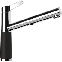 Schock Armatur SC-510 in NERO mit Zugauslauf / CRISTALITE Basic Line / Einhebelmischer