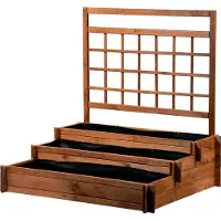 Dobar Spalier mit 3 Etagen-Pflanzkasten, BxTxH: 110x88x115 cm