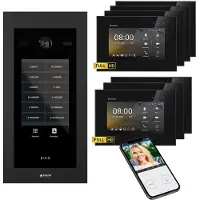Balter EVO HD Touch 7 Schwarz/Schwarz 4x7" +3x7" WiFi Video Türsprechanlage bis 1000 Familienhaus