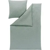 Estella Atelier Mako-Interlock-Jersey TAKOMA Bettwäsche-Garnitur Farbe mint Größe 155x220 + 80x80 cm